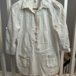 Free People Cotton Seersucker Top